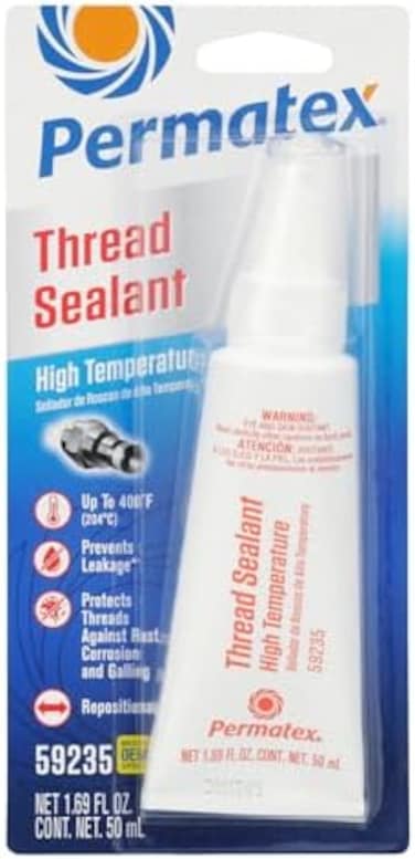 Permatex High Temperature Thread Sealant, 50 ml White