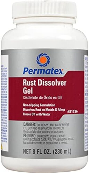 Permatex 81756 Rust Dissolver Gel, 8 oz, Red