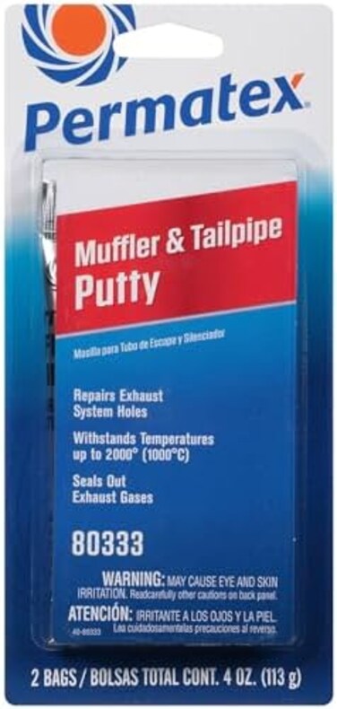 Permatex 80333 Muffler and Tailpipe Putty, 4 oz.