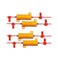 ZONETECH Zone Tech 50W 6Ohm LED Load Resistors - 4-Pieces Premium Quality LED Load Resistors for LED Turn Signal Lights or LED License Plate Lights or DRL (Fix Hyper Flash, Warning Cancellor)