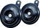 Hella 002768821 Black 92mm 24V Disc Horn Kit (Universal Fit)