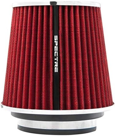 Spectre Universal Clamp-On Air Filter: High Performance, Washable Filter: Round Tapered; 3 In/3.5 In/4 In Flange Id; 6.719 In (171 Mm) Height; 6 In (152 Mm) Base; 4.75 In (121 Mm) Top, Spe-8132