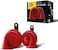 HELLA 007424801 Twin Trumpet High/Low Tone 12V Horn Kit with Bracket, Red
