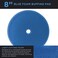 TCP Global 8" Blue Medium Foam Grip Pad Light Cut Polish Buff - Hook &amp; Loop