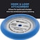 TCP Global 8" Blue Medium Foam Grip Pad Light Cut Polish Buff - Hook &amp; Loop