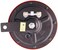 Hella 003399801 Supertone 12V High Tone/Low Tone Twin Horn Kit With Red Protective Grill, 2 Horns
