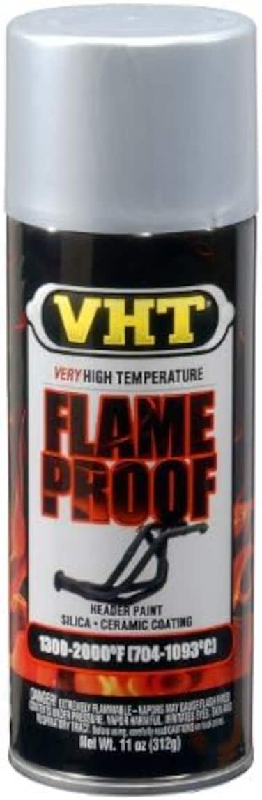 Dupli-Color VHT SP106 FlameProof Coating Flat Silver Paint Can - 11 oz.