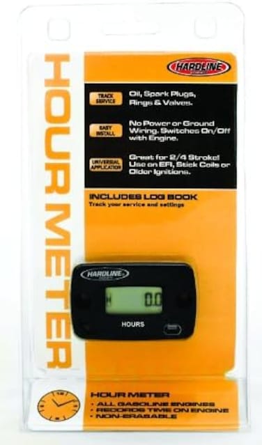 Hardline Products HR-8063-2 Hour Meter,Black