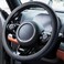Spurtar King Company Steering Wheel Cover, Anti-Slip Car Steering Wheel Protector, Soft Odorless Silicone Leather Texture Steering Cover, Great Grip Cover for 14"-15" Steering Wheel, Black
