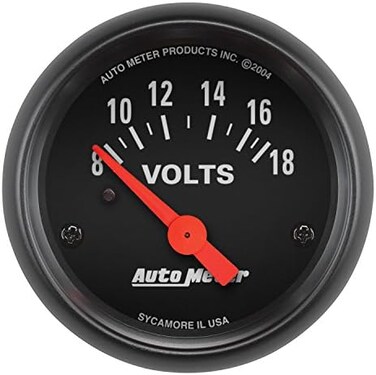AUTO METER 2645 Z-Series Electric Voltmeter Gauge, 2.3125 in.