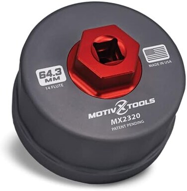 Motivx Tools Oil Filter Wrench for Toyota, Lexus, and Scion 2.0 To 5.7 Liter Engines with 64mm Cartridge Style Oil Filter System - Perfect for Camry, RAV4, Tacoma, Highlander, Sienna, Tundra, and More