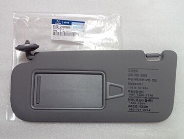Elantra : Avante HD (07 ~ 10) Elantra : Avante HD (07~10) Hyundai Motors OEM Genuine 85201 2H0208M Left Driver Inside Sun Visor Gray 1-pc for 2007~2010 Hyundai