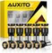 AUXITO 194 LED Light Bulb,Super Bright Amber Yellow 168 2825 W5W T10 Wedge 24-SMD 3014 Chipsets LED Replacement Bulbs for Car Dome Map License Plate Lights (Pack of 10)