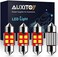 AUXITO CANBUS Error Free 4-SMD 3030 Chipset 31mm (1.25 inch) DE3175 DE3021 Festoon 6000K Xenon White LED Bulbs Replacement for Interior Map Dome License Plate Lights Lamps (Pack of 4)