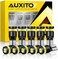 AUXITO 194 6000K White Super Bright 168 2825 W5W T10 Wedge 24-SMD 3014 Chipsets LED Bulbs (Pack of 10)
