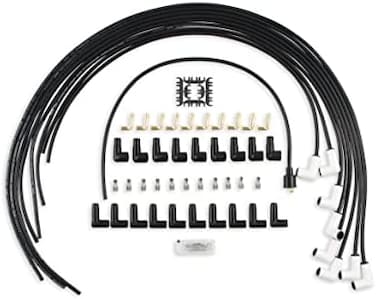 ACCEL 9001C Extreme 9000 Spark Plug Wire Set - Universal - 90 Degree White Ceramic Boots