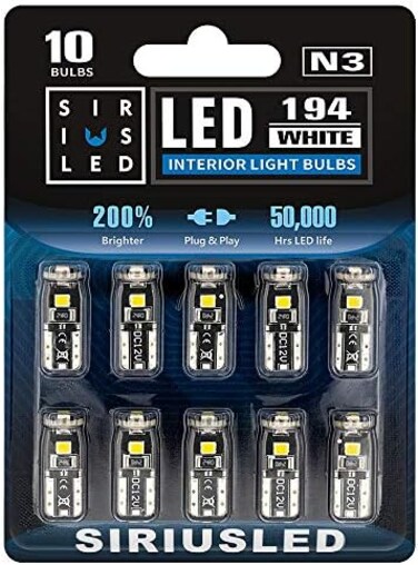 سيريوسلد مصابيح LED فائقة السطوع 3030 بشريحة تعريف (ابيض، عبوة من 10 قطع)