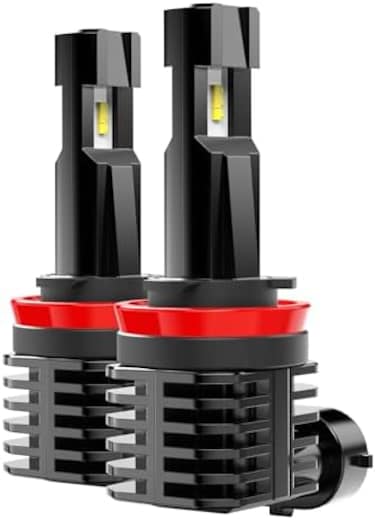 بامتيك مصباح LED H11، 12000 لومن 60 واط بدون مروحة H8 H9 6500 كلفن زينون ابيض
