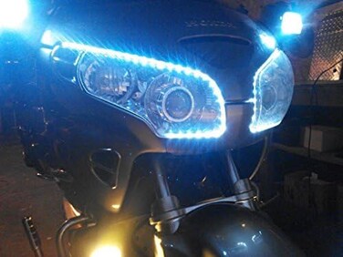 مجموعة مصابيح LED دي ار ال امامية للتشغيل النهاري لسيارة هوندا جولدوينج طوال السنوات