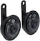 HELLA 011225802 Black 77mm 12V BX Disc Horn Kit (Universal Fit)