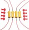 Aaron 4Pcs 50W 6ohm Load Resistors - Fix LED Bulb Fast Hyper Flash Turn Signal Blink Error Code (Resistors get very hot during working)