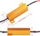 Aaron 4Pcs 50W 6ohm Load Resistors - Fix LED Bulb Fast Hyper Flash Turn Signal Blink Error Code (Resistors get very hot during working)