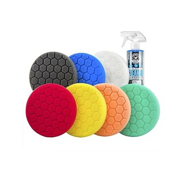 Chemical Guys BUF_HEXKITS_8 Hex-Logic Buffing Pad Kit, 6.5", 8 Items