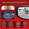 يوتوبيكار مرايا النقطة العمياء مقاس XL لسيارات الدفع الرباعي والشاحنات الصغيرة والبيك اب مصممة من قبل الجانب العمياء (عبوة من قطعتين)