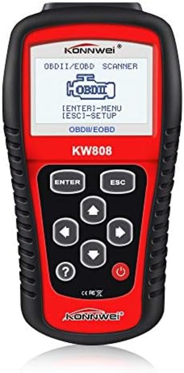 KONNWEI KW808 Auto OBDII Code Reader 2.8"Large Screen OBD2 Scanner with Full Diagnostic Scan Tool Functions Check Car Engine Light Fault Code Analyzer for All 1996 and Newer Cars with OBD II Protocol