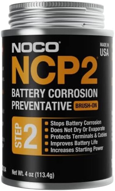 شحم للوقاية من تآكل البطارية زيتي NCP2 CB104 354 مل، تعمل بالفرشاة مثبط للتآكل والشحوم الطرفية للبطارية من نوكو