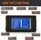 MNJ Motor MICTUNING LCD Display DC Battery Monitor Meter 0-200V Voltmeter Ammeter for Cars RV Solar System