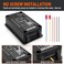 MNJ Motor MICTUNING LCD Display DC Battery Monitor Meter 0-200V Voltmeter Ammeter for Cars RV Solar System