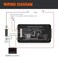 MNJ Motor MICTUNING LCD Display DC Battery Monitor Meter 0-200V Voltmeter Ammeter for Cars RV Solar System