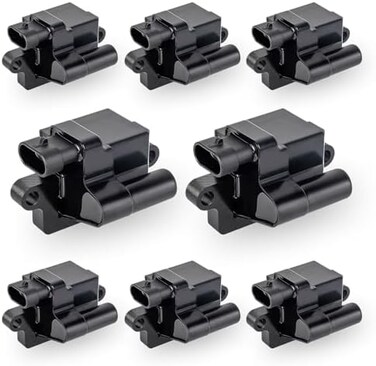 ENA Set of 8 Square Ignition Coil Pack Compatible with Cadillac Chevy GMC Escalade Avalanche Silverado Suburban Tahoe Topkick Savanna Sierra Yukon 4.8L 5.3L 6.0L 8.1L Replacement for C1208 UF271