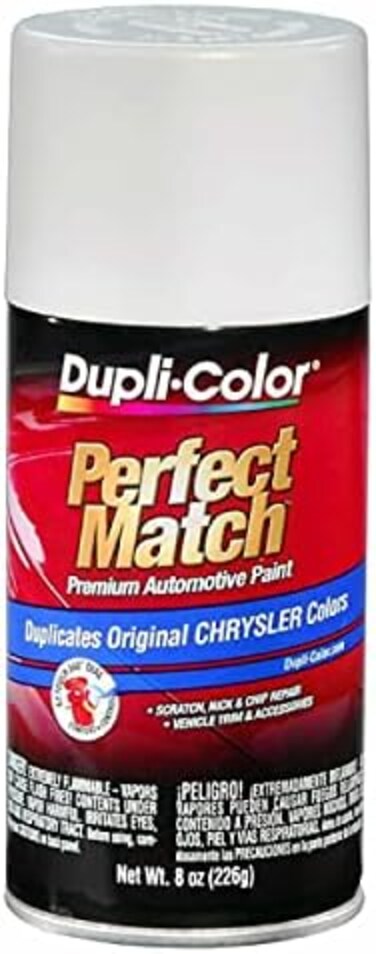 Dupli-Color EBCC03627 Perfect Match Automotive Spray Paint &ndash; Chrysler Bright White, PW6/GW6/PW7/GW7 &ndash; 8 oz. Aerosol Can