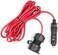 Wagan 12V/24V 12ft. DC Extension Cable with Panel Mount and Weather Proof Cover&hellip;