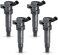 ENA Set of 4 Ignition Coil Pack Compatible with Hyundai Kia Santa Fe Sonata Tucson Optima 2007 2008 2009 2010 2011 2012 2013 2014 2015 2016 L4 V8 2.0L 2.4L Replacement for C1667 UF611 GN10568 673-8311