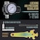 TCP Global Brand Professional New 2.5mm HVLP Spray Gun- Great for High Build Auto Paint Primer - Metal Flake Application and Any Heavy Bodied Paint or Primer Material -with Air Regulator