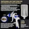 TCP Global Brand Professional New 2.5mm HVLP Spray Gun- Great for High Build Auto Paint Primer - Metal Flake Application and Any Heavy Bodied Paint or Primer Material -with Air Regulator