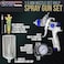 TCP Global Brand Professional New 2.5mm HVLP Spray Gun- Great for High Build Auto Paint Primer - Metal Flake Application and Any Heavy Bodied Paint or Primer Material -with Air Regulator