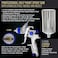 TCP Global Brand Professional New 2.5mm HVLP Spray Gun- Great for High Build Auto Paint Primer - Metal Flake Application and Any Heavy Bodied Paint or Primer Material -with Air Regulator