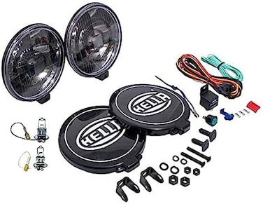 HELLA 500 Halogen Series Driving Lamp Kit - Performance High Beam Off-Road Light for Pickup Trucks, SUV, 4x4, Jeep, Tractors / 005750991