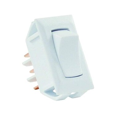 JR Products 12635 White SPDT On/On Switch