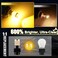 اي برايت ستار احدث مصابيح LED فائقة السطوع 9-30 فولت منخفضة الطاقة 3156 3157 3057 4157 مع جهاز عرض بديل لمصابيح اشارة الانعطاف، اصفر كهرماني