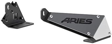 ARIES 15912 Jeep Wrangler JK Hood Light Brackets, LEDs Sold Separately, Black