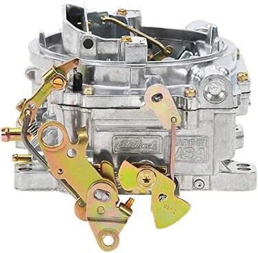 Edelbrock 1405 Performer 600 CFM Square Bore 4-Barrel Air Valve Secondary Manual Choke New Carburetor