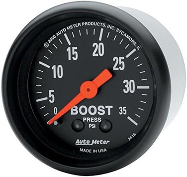 AUTO METER 2616 Boost Gauge, 2.3125 in.