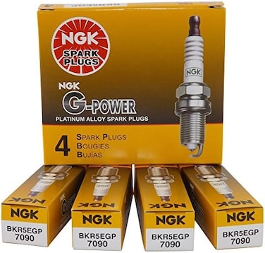 NGK 7090 BKR5EGP G-Power Spark Plug, Pack of 4