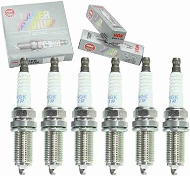 6 قطع من شمعات اشعال ان جي كيه ليزر ايريديوم متوافقة مع تويوتا اف جيه كروزر 4.0 لتر V6 2007-2013 من سيكستي اوتو