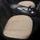 EDEALYN Luxury Car Interior PU Leather Car Seat Protector Front Car Seat Cover, Single Seat Cushion Cover (Width 20.8 &times;deep 21&times;Thick 0.35 inch) (Beige)